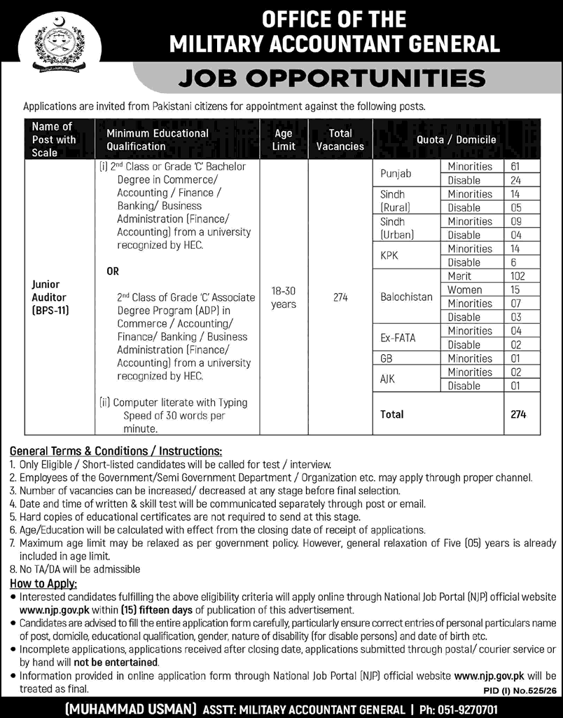 Junior Auditor Jobs 2026
